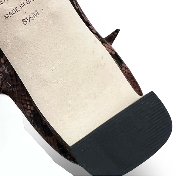 NWOB $198 Antonio Melani, the Valerie Snake Patent Leather Tall Dress Boots - Picture 8 of 8